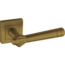Yalı Koleksiyonu Kare Rozetli Alüminyum Kapı Kolu (Oda/yale/wc) Carop
