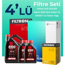 Filtron Nissan Navara 2.3 Dizel Filtre Bakım Seti Motul Motor Yağlı (2015-2021) 4 Lü