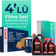 BOSCH Mitsubishi L200 2.5 Dizel Filtre Bakım Seti Motul Motor Yağlı (2008-2015) 4 Lü