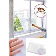 TÜM CAM PENCERE KAPILARA UYUMLU YAPIŞKANLI TEK KANAT BEYAZ PENCERE SİNEKLİĞİ BÖCEKTEN  KORUYUCU 125x75 CM BOYUTUNDA TÜL 