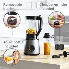 Cam Hazneli Blender Vitapower Serie | 4 1200 W Gümüş