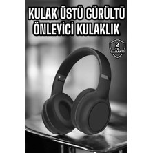 Kulak Üstü Kablosuz Bluetooth Kulaklık Gürültü Önleyici Ayarlanabilir
