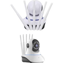 LED Aydınlatmalı 5 Antenli Motorlu 1080P Wifi Kamera Sensörlü