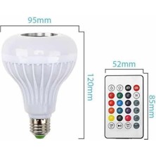 Bluetooth Hoparlör Akıllı Rgb LED Işık Renk Değiştirme Ses Bombası Ampül Görünümlü