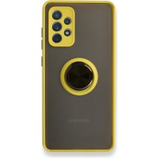 Samsung Galaxy A72 4g Uyumlu Yüzüklü Silikon Kılıf