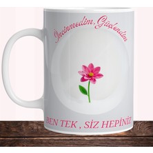 Kadın Gücü Temalı Porselen Kupa – Kendine Güven