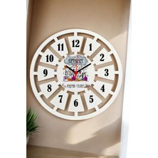 Beyaz Duvar Saati 40CM, Şık ve Modern Tasarım, Hediye Seçeneği
