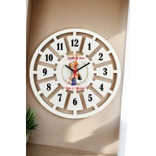 Şık 40CM Duvar Saati, Sevgiliye Özel Hediye, Beyaz Tasarım