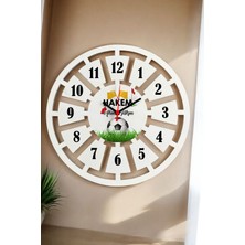 Beyaz 40CM Duvar Saati, Şık ve Zarif Tasarım