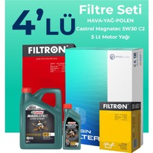Filtron Mitsubishi Outlander 2.0 Filtre Bakım Seti Castrol Motor Yağlı (2007-2012) 4 Lü