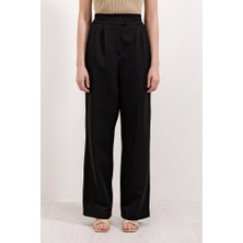 Modavera 6612 Yüksek Bel Kumaş Pantolon - Siyah