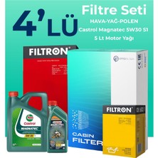 Filtron Fiat Doblo 1.6 Dizel Filtre Bakım Seti Castrol Motor Yağlı (2015-2023) 4 Lü