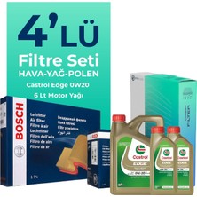 BOSCH Volvo XC60 2.0 Dizel Filtre Bakım Seti Castrol Motor Yağlı (2013-2017) 4 Lü