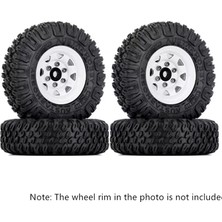 Pshcooe Adet 85MM 1.55 Inç Kauçuk Jant Lastikleri Lastik 1/10 Rc Paletli Araba Eksenel Yeti Jr RC4WD D90 Tf2 Tamiya CC01 LC70 Mst (Yurt Dışından)