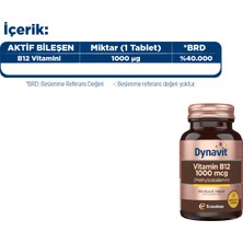 Dynavit Vitamin B12 1000 Mcg 100 Dil Altı Tablet