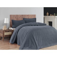 Merinos Modern Line 3 Parça Çift Kişilik Battaniye Seti Kutulu 220X240 Ocean