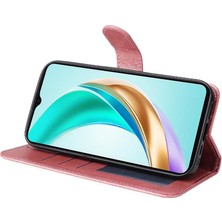 Mellow Boutique Honor X6B 4g Basit Iş Pu Deri Manyetik Kapaklı Cüzdan Telefon Kılıfı Kart Tutuculu Koruma Kılıfı (Yurt Dışından)