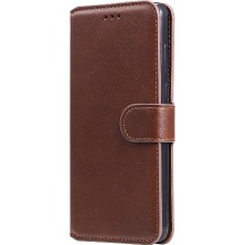 Mellow Boutique Samsung Galaxy S21 Fe Basit Iş Pu Deri Manyetik Kapaklı Cüzdan Telefon Kılıfı Kart Tutuculu Koruma Kılıfı (Yurt Dışından)