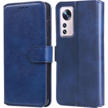 Mellow Boutique Xiaomi 12/12S/12X Basit Iş Pu Deri Manyetik Kapaklı Cüzdan Telefon Kılıfı Kart Tutuculu Koruma Kılıfı (Yurt Dışından)