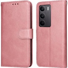 Mellow Boutique Realme C75 4g Basit Iş Pu Deri Manyetik Kapaklı Cüzdan Telefon Kılıfı Kart Tutuculu Koruma Kılıfı (Yurt Dışından)