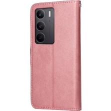 Mellow Boutique Realme C75 4g Basit Iş Pu Deri Manyetik Kapaklı Cüzdan Telefon Kılıfı Kart Tutuculu Koruma Kılıfı (Yurt Dışından)