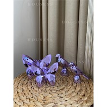 2'li Kuş Biblo Süs Polyester Döküm ve 2'li Dekoratif Biblo Kelebek