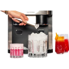 Gustoso Buz Yapıcı - Crush Ice & Küp Buz & Soğuk Su Hazneli 3in1 Lcd Dokunmatik Ekranlı Akıllı Inox Buz Makinesi – Slt01 (Su Arıtma Sistemi Destekli)