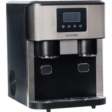 Gustoso Buz Yapıcı - Crush Ice & Küp Buz & Soğuk Su Hazneli 3in1 Lcd Dokunmatik Ekranlı Akıllı Inox Buz Makinesi – Slt01 (Su Arıtma Sistemi Destekli)
