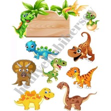 Yenilebilir Pasta Resmi Kurabiye Baskısı Pirinç Kağıdı Dinazor Pasta Kurabiye Baskısı