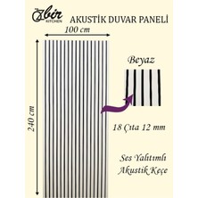 Özbir Kıtchen Beyaz Akustik Duvar Paneli 100X240 Ahşap Duvar Paneli