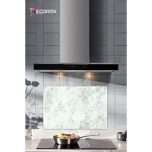 Cam Ocak Arkası Koruyucu | Taş Görünümlü | 40CM x 60CM