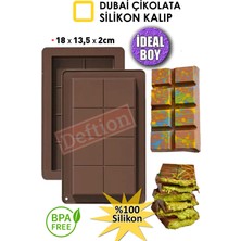 Dubai Çikolatası Silikon Kalıbı Ultra Ince 18X13,5CM Bpa Free Çikolata Çukulatası Çukolatası Kalıp