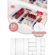 12'li Dolap Içi - Çekmece Içi Takı Makyaj Düzenleyici Organizer