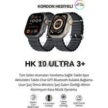 Watch Hk 10 Ultra 3 Akıllı Saad Amoled 2025 Yeni Seri Kordon Hediyeli