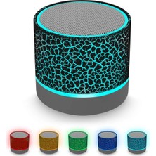Shuijingfang Mini Hacklenmiş Bluetooth Hoparlör Taşınabilir Takılabilir Subwoofer Hoparlör LED Işık Kablosuz Hoparlör (Yurt Dışından)