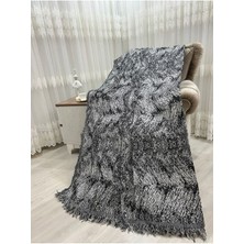 Pamuklu Koltuk - Çekyat Örtüsü 170X220 Alaca Siyah