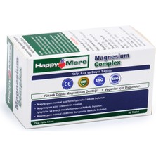 Happy More Happymore Magnezyum Malat Bisglisinat ve Sitrat Kompleksi İçeren 50 Çentikli Tablet Takviye Edici Gıda