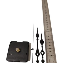 Beyaz 16MM Quartz Saat Mekânsız Seti, Akrep, Yelkovan, Saniye, Askısız, Hassas Çalışma