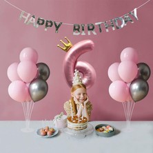 7 Çubuklu Şeffaf Balon Süsleme Standı – Balon Dekorasyon Ayaklı Parti Süsleme Aparatı 7 Çubuklu Set