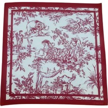 Vintage Desenli Fular Estascarf