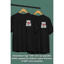 Sen & Ben  ve Tarih Baskılı Unisex Sevgili Eş,çift Kombini Sevgiliye Eşe Hediye T-Shirt/tişört