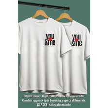 Sen & Ben  ve Tarih Baskılı Unisex Sevgili Eş,çift Kombini Sevgiliye Eşe Hediye T-Shirt/tişört