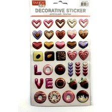 Tanex Decorative Sticker 3-D Love Balon Serisi TNX-25374 - 3 Adet