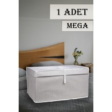 5 1 Adet Çok Amaçlı Kapaklı Düzenleyici Kutu Baza Hurç 60X40X30 cm Gri Tela Tr 60 x 40 Type 0