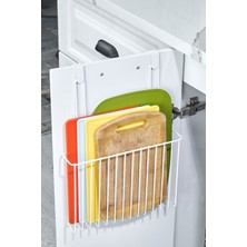 Tr Askılı Metal Kesme Tahtası Düzenleyici - Magazinlik Dergi Organizer Siyah 1 Metal