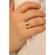 2 Sıra Ajda  Altın Yüzük ÇGKY0041