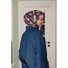 Moda Mevsimi Ipekhan Holiday Collection Soft Pamuk Eşarp 1229-08 Mürdüm