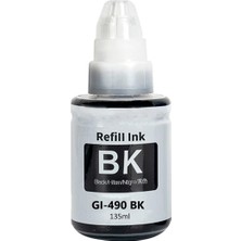 Refill İnk Canon Pixma G3400/G3410/G1411 Yazıcı Uyumlu (GI-490 ) GI490 4 Renk Muadil Mürekkep Seti
