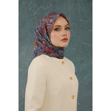 Moda Mevsimi Ipekhan Soft Pamuk Etro Desen Eşarp 1224-03 Kırmızı