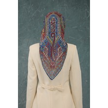 Moda Mevsimi Ipekhan Soft Pamuk Etro Desen Eşarp 1224-03 Kırmızı